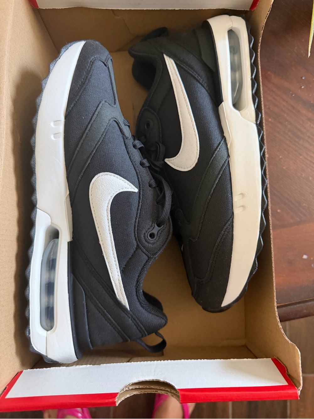 Nike Black and White Women's Air Max Style Sneakers